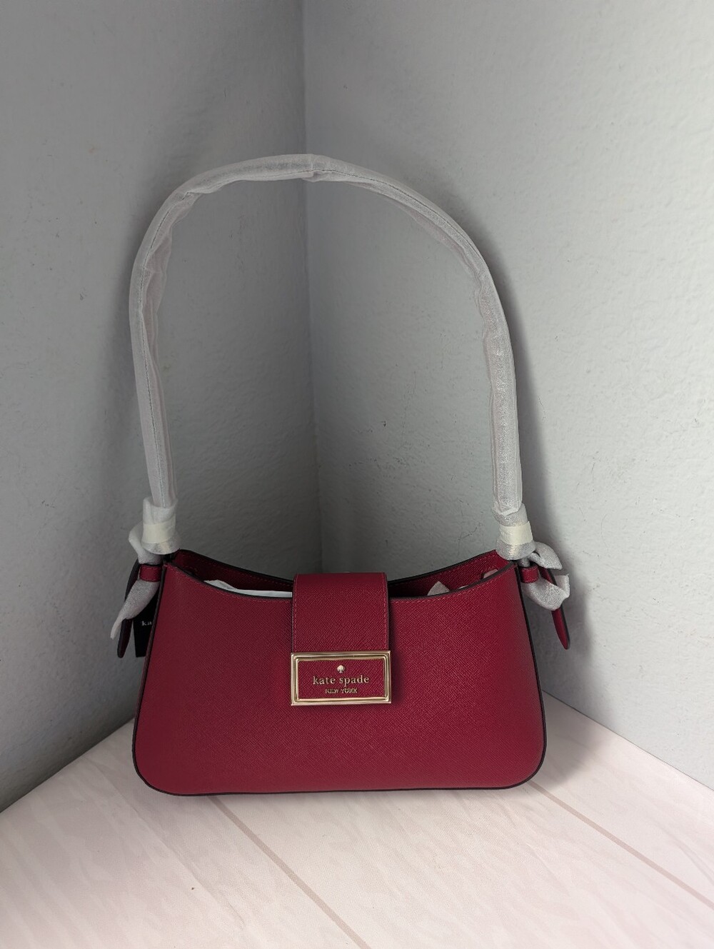 NWT Kate Spade New York KM642 Reegan Small Shoulder Bag In Red Jam